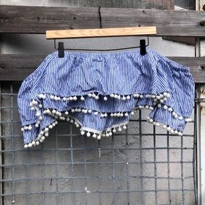 Off the shoulder crop top